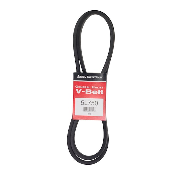 Mbl Mitsuboshi FHP General Utility V-Belt 0.63 in. W X 75 in. L For Fractional Horsepower Motors 5L750A - main